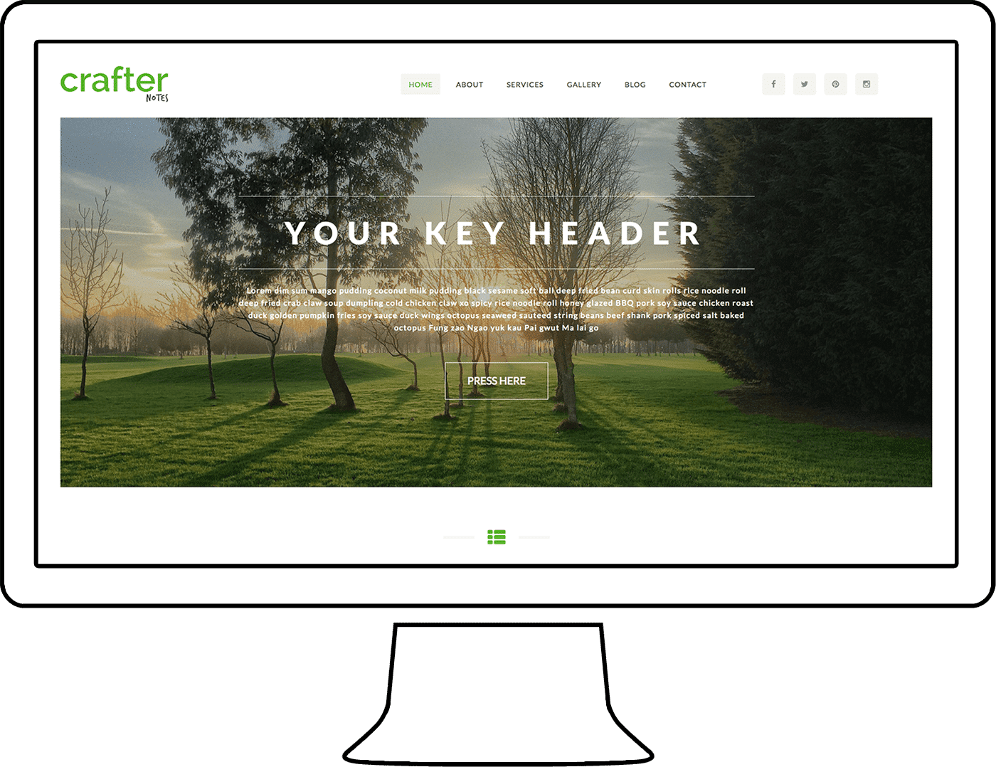 CrafterNotes WordPress Theme Design