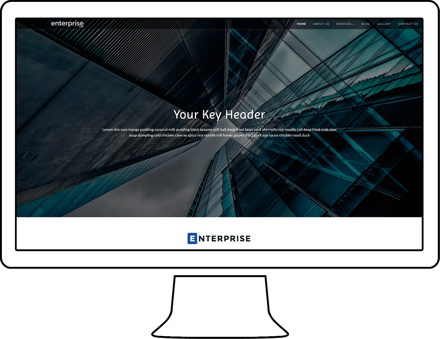 EnterpriseNotes WordPress Theme Design