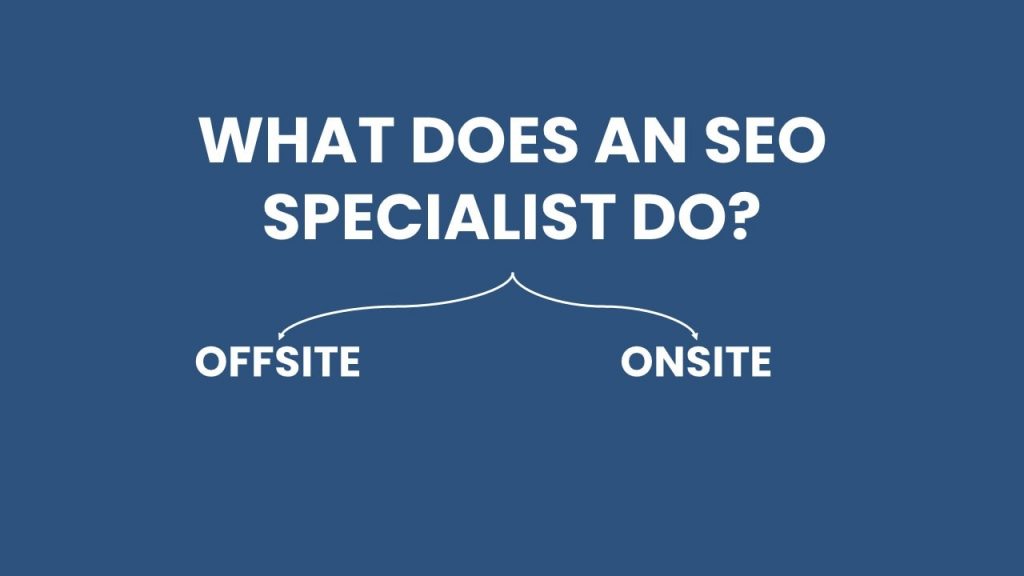 what does an seo specialist do