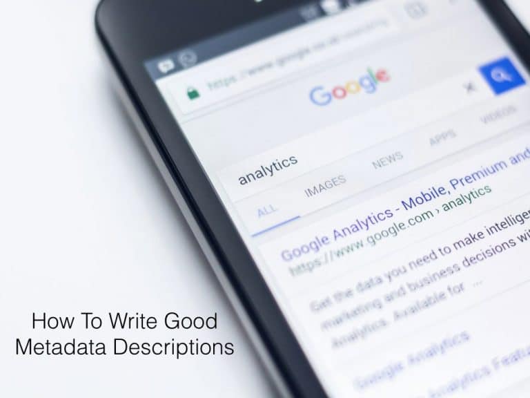 A Beginner's Guide To Writing Good Metadata Descriptions 1 Good Metadata