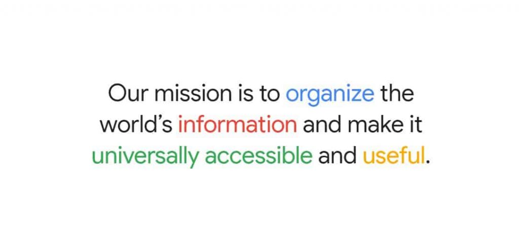 Google's Mission Statement