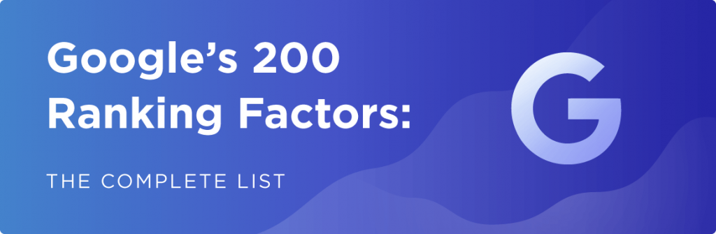  200 SEO factors that affect ranking results on Google