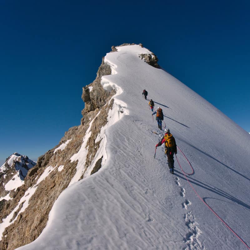 Climbing mountain