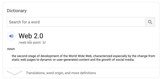 web 2.0 meaning